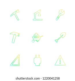 Set of 9 icons, for web, internet, mobile apps, interface design: business, finance, shopping, communication, fitness, computer, media, transportation, travel, easter, christmas, summer, device