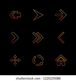 Set of 9 icons, for web, internet, mobile apps, interface design: business, finance, shopping, communication, fitness, computer, media, transportation, travel, easter, christmas, summer, device