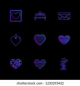 Set of 9 icons, for web, internet, mobile apps, interface design: business, finance, shopping, communication, fitness, computer, media, transportation, travel, easter, christmas, summer, device