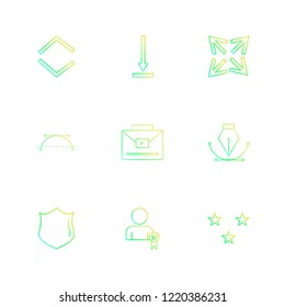Set of 9 icons, for web, internet, mobile apps, interface design: business, finance, shopping, communication, fitness, computer, media, transportation, travel, easter, christmas, summer, device