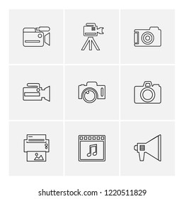 Set of 9 icons, for web, internet, mobile apps, interface design: business, finance, shopping, communication, fitness, computer, media, transportation, travel, easter, christmas, summer, device Set of 9 icons, for web, internet, mobile apps, interface design: business, finance, shopping, communication, fitness, computer, media, transportation, travel, easter, christmas, summer, device
