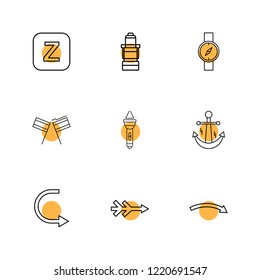 Set of 9 icons, for web, internet, mobile apps, interface design: business, finance, shopping, communication, fitness, computer, media, transportation, travel, easter, christmas, summer, device