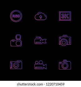 Set of 9 icons, for web, internet, mobile apps, interface design: business, finance, shopping, communication, fitness, computer, media, transportation, travel, easter, christmas, summer, device