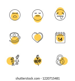 Set of 9 icons, for web, internet, mobile apps, interface design: business, finance, shopping, communication, fitness, computer, media, transportation, travel, easter, christmas, summer, device