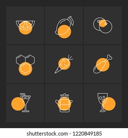 Set of 9 icons, for web, internet, mobile apps, interface design: business, finance, shopping, communication, fitness, computer, media, transportation, travel, easter, christmas, summer, device