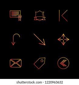 Set of 9 icons, for web, internet, mobile apps, interface design: business, finance, shopping, communication, fitness, computer, media, transportation, travel, easter, christmas, summer, device