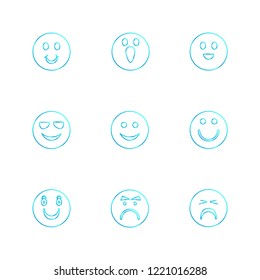 Set of 9 icons, for web, internet, mobile apps, interface design: business, finance, shopping, communication, fitness, computer, media, transportation, travel, easter, christmas, summer, device