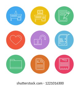 Set of 9 icons, for web, internet, mobile apps, interface design: business, finance, shopping, communication, fitness, computer, media, transportation, travel, easter, christmas, summer, device