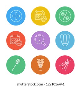 Set of 9 icons, for web, internet, mobile apps, interface design: business, finance, shopping, communication, fitness, computer, media, transportation, travel, easter, christmas, summer, device