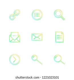 Set of 9 icons, for web, internet, mobile apps, interface design: business, finance, shopping, communication, fitness, computer, media, transportation, travel, easter, christmas, summer, device