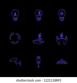 Set of 9 icons, for web, internet, mobile apps, interface design: business, finance, shopping, communication, fitness, computer, media, transportation, travel, easter, christmas, summer, device
