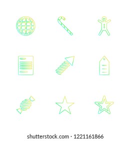 Set of 9 icons, for web, internet, mobile apps, interface design: business, finance, shopping, communication, fitness, computer, media, transportation, travel, easter, christmas, summer, device