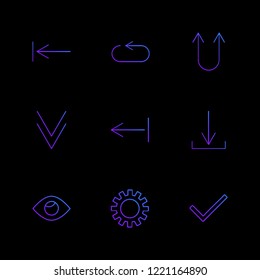 Set of 9 icons, for web, internet, mobile apps, interface design: business, finance, shopping, communication, fitness, computer, media, transportation, travel, easter, christmas, summer, device