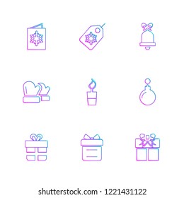 Set of 9 icons, for web, internet, mobile apps, interface design: business, finance, shopping, communication, fitness, computer, media, transportation, travel, easter, christmas, summer, device