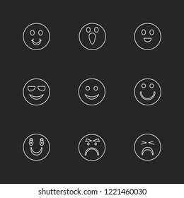 Set of 9 icons, for web, internet, mobile apps, interface design: business, finance, shopping, communication, fitness, computer, media, transportation, travel, easter, christmas, summer, device