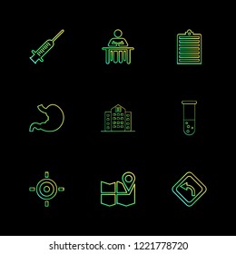 Set of 9 icons, for web, internet, mobile apps, interface design: business, finance, shopping, communication, fitness, computer, media, transportation, travel, easter, christmas, summer, device