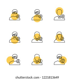 Set of 9 icons, for web, internet, mobile apps, interface design: business, finance, shopping, communication, fitness, computer, media, transportation, travel, easter, christmas, summer, device