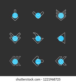 Set of 9 icons, for web, internet, mobile apps, interface design: business, finance, shopping, communication, fitness, computer, media, transportation, travel, easter, christmas, summer, device