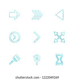 Set of 9 icons, for web, internet, mobile apps, interface design: business, finance, shopping, communication, fitness, computer, media, transportation, travel, easter, christmas, summer, device