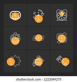 Set of 9 icons, for web, internet, mobile apps, interface design: business, finance, shopping, communication, fitness, computer, media, transportation, travel, easter, christmas, summer, device