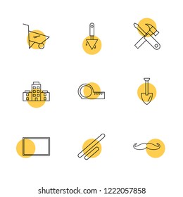 Set of 9 icons, for web, internet, mobile apps, interface design: business, finance, shopping, communication, fitness, computer, media, transportation, travel, easter, christmas, summer, device