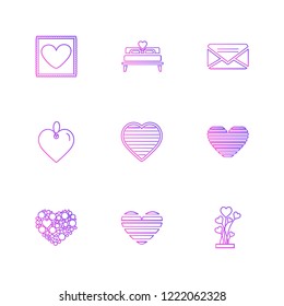 Set of 9 icons, for web, internet, mobile apps, interface design: business, finance, shopping, communication, fitness, computer, media, transportation, travel, easter, christmas, summer, device