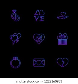 Set of 9 icons, for web, internet, mobile apps, interface design: business, finance, shopping, communication, fitness, computer, media, transportation, travel, easter, christmas, summer, device