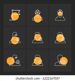 Set of 9 icons, for web, internet, mobile apps, interface design: business, finance, shopping, communication, fitness, computer, media, transportation, travel, easter, christmas, summer, device