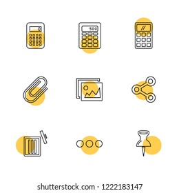 Set of 9 icons, for web, internet, mobile apps, interface design: business, finance, shopping, communication, fitness, computer, media, transportation, travel, easter, christmas, summer, device