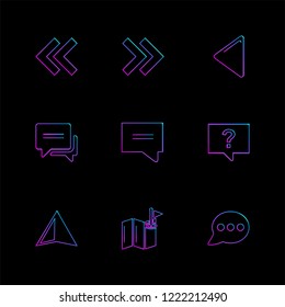 Set of 9 icons, for web, internet, mobile apps, interface design: business, finance, shopping, communication, fitness, computer, media, transportation, travel, easter, christmas, summer, device