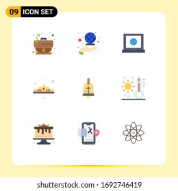 Set of 9 Modern UI Icons Symbols Signs for ring; luxury; globe; jewelry; fashion Editable Vector Design Elements