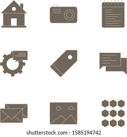  Set of 9 Quality icon for your project
