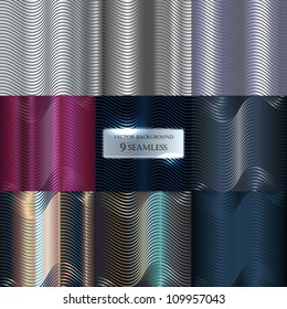 Set of 9 Seamless Abstract Background