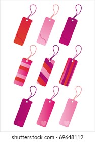 set of 9 st. valentine's day tags