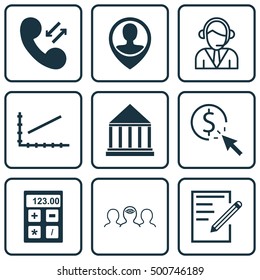Set Of 9 Universal Editable Icons For Airport, Statistics And Advertising Topics. Includes Icons Such As Employee Location, Coaching, Paper And More.
