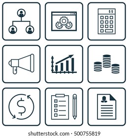 Set Of 9 Universal Editable Icons For Airport, Statistics And Project Management Topics. Includes Icons Such As Money Trasnfer, Website Performance, Money And More.
