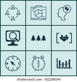 Set Of 9 Universal Editable Icons. Can Be Used For Web, Mobile And App Design. Includes Icons Such As Holiday Ornament, Collaboration, Questionnaire And More.