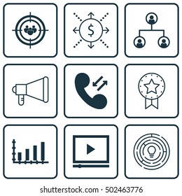 Set Of 9 Universal Editable Icons. Can Be Used For Web, Mobile And App Design. Includes Icons Such As Innovation, Dynamics, Focus Group And More.
