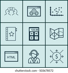 Set Of 9 Universal Editable Icons. Can Be Used For Web, Mobile And App Design. Includes Icons Such As Operator, Plot Diagram, Warranty And More.