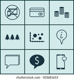Set Of 9 Universal Editable Icons. Can Be Used For Web, Mobile And App Design. Includes Icons Such As Forbidden Mobile, Business Deal, Comparsion And More.