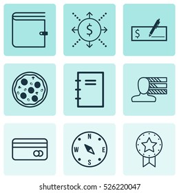 Set Of 9 Universal Editable Icons. Can Be Used For Web, Mobile And App Design. Includes Elements Such As Personal Skills, Bank Payment, Money And More.