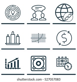 Set Of 9 Universal Editable Icons. Can Be Used For Web, Mobile And App Design. Includes Elements Such As Dialogue, Wax, Money Trasnfer And More.