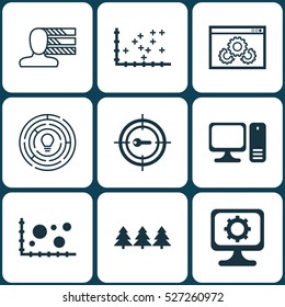 Set Of 9 Universal Editable Icons. Can Be Used For Web, Mobile And App Design. Includes Elements Such As Innovation, Holiday Ornament, Personal Skills And More.