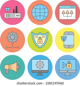  Set of 9 Universal Pixel Perfect Icons for your project
