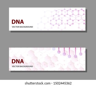 Set of 9 vector templates for presentation slides. Graphic design of molecule structure, blue scientific vector background.