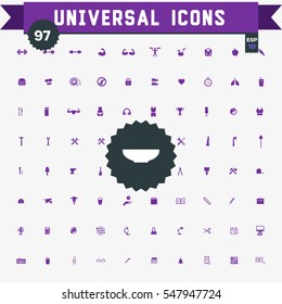 set of 97 universal icons 