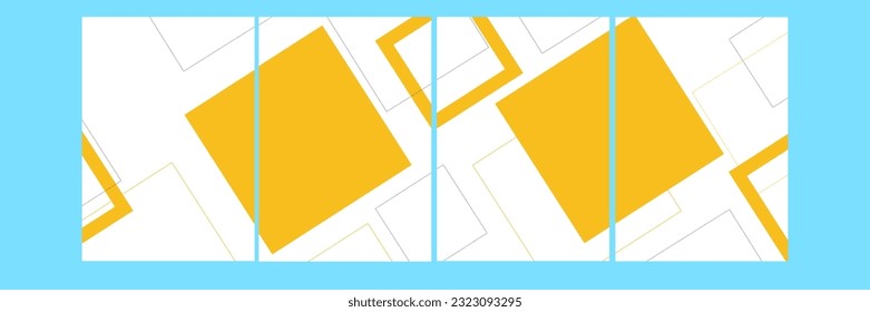 Conjunto de folletos verticales A4. Fondo geométrico abstracto. Diseño de portada de estilo plano. Colección de plantillas de negocio. Ilustración vectorial. Cartel de diseño, portada, papel pintado.
