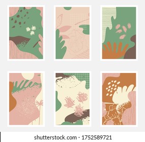 Set of abstact fluid backgrounds. 