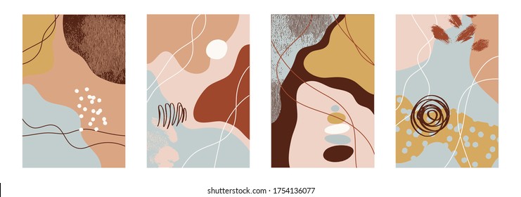 Set of abstact fluid tropical summer backgrounds.
