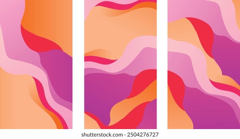 abstracht-formsatz für poster mit trendy stil